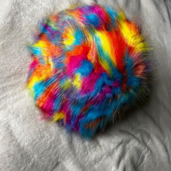 Women Color Block Bucket Hat for Winter Fashion Thick Warm Multi Colors Fluf - Picture 2 of 3